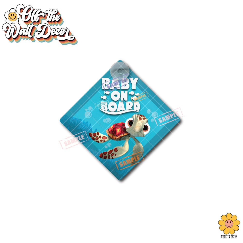Little Squirt | Baby on Board | Suction Cup Sign, Magnet OR Vinyl Decal Sticker