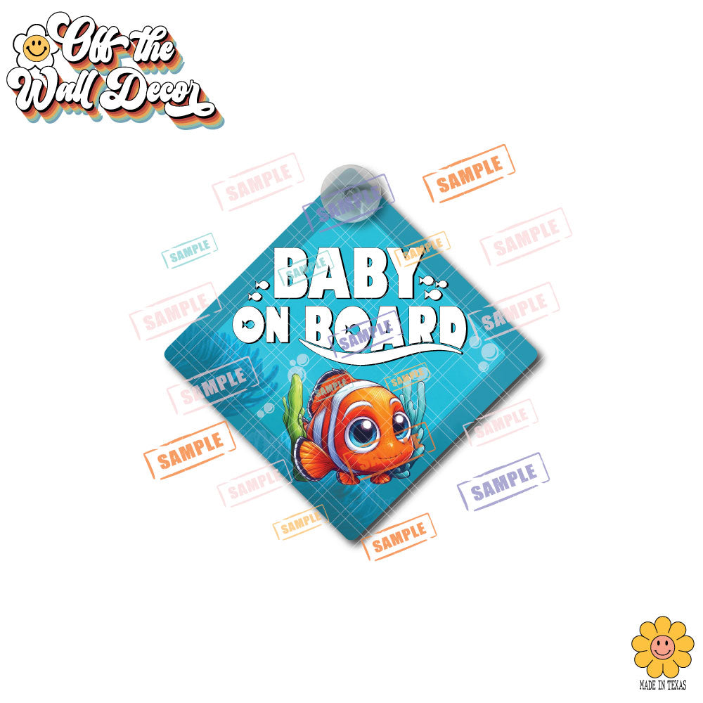 Little Nemo | Baby on Board | Suction Cup Sign, Magnet OR Vinyl Decal Sticker