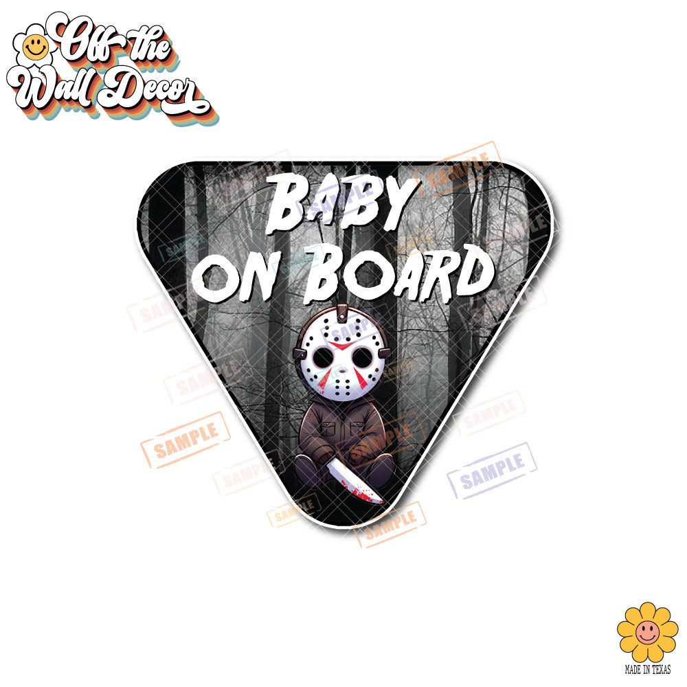 Baby Jason | Baby on Board | Suction Cup Sign, Magnet OR Vinyl Decal Sticker