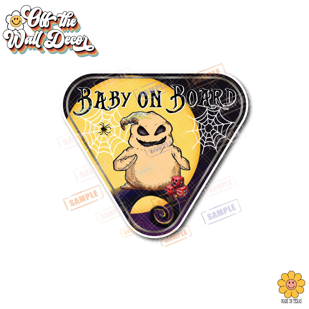 Baby on Board | Baby Oogie | Suction Cup Sign, Magnet OR Vinyl Decal Sticker