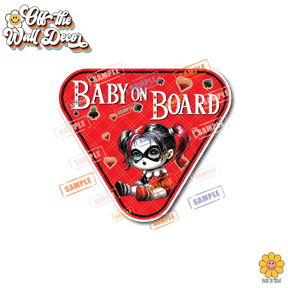 Little Harley | Baby on Board | Suction Cup Sign, Magnet OR Vinyl Decal Sticker