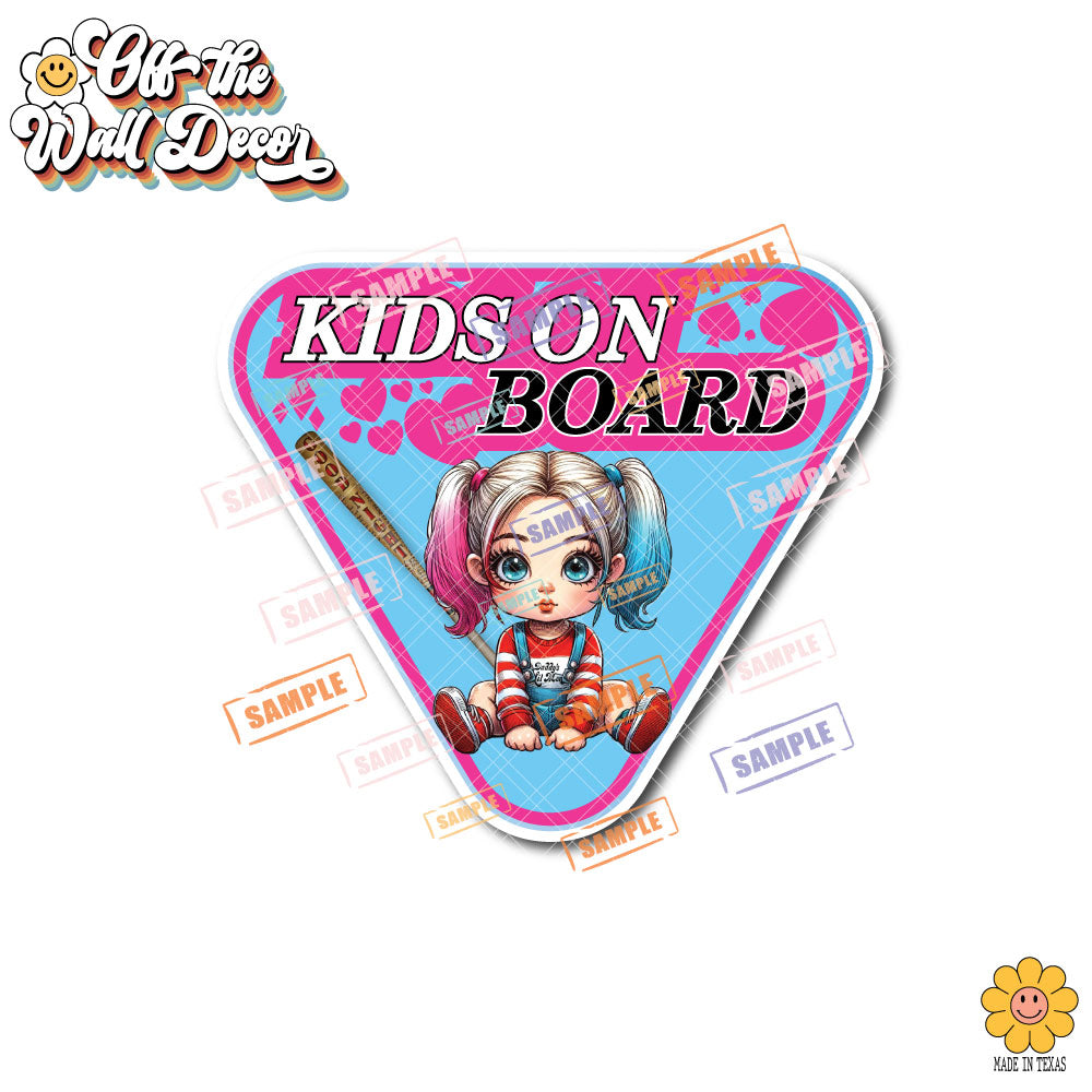 Baby Harley | Baby on Board | Suction Cup Sign, Magnet OR Vinyl Decal Sticker