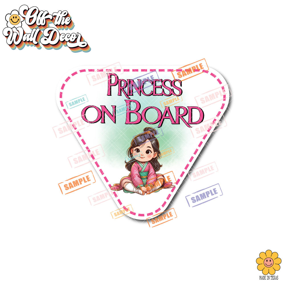 Little Mulan | Baby on Board | Suction Cup Sign, Magnet OR Vinyl Decal Sticker