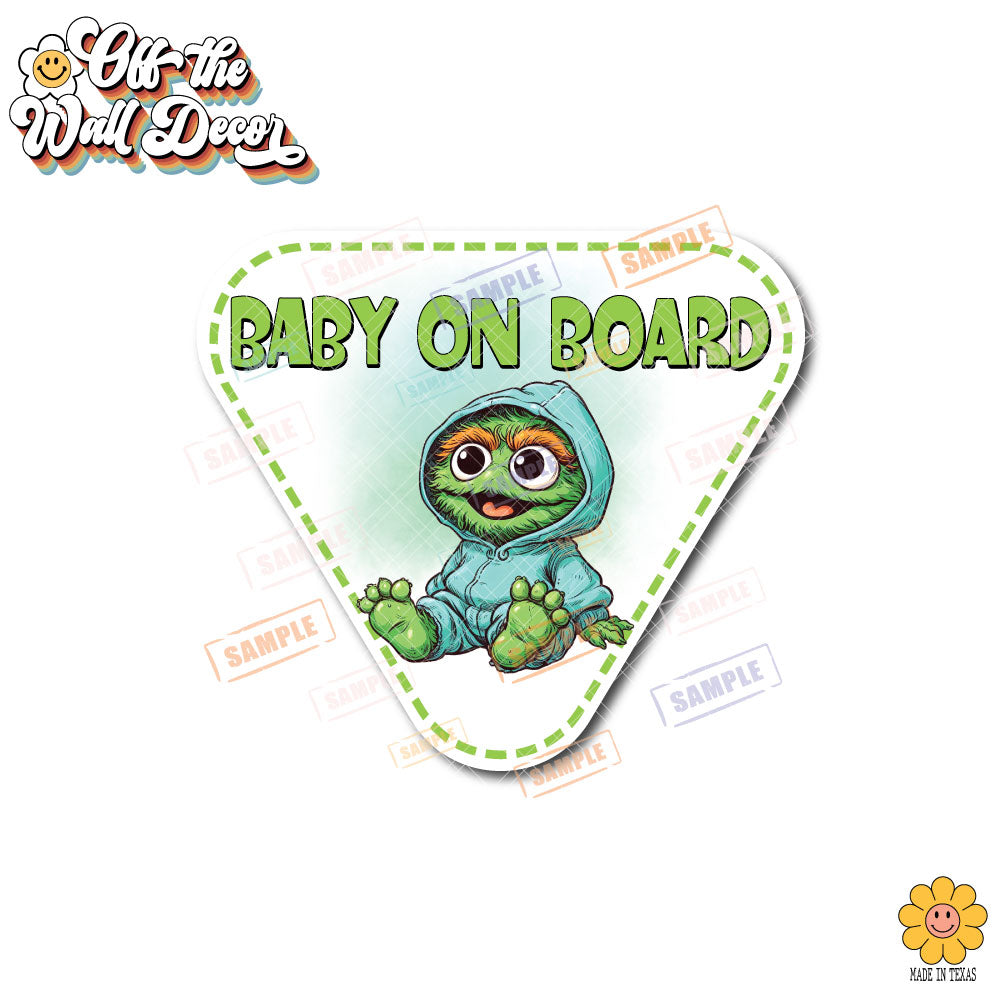 Baby Oscar | Baby on Board | Suction Cup Sign, Magnet OR Vinyl Decal Sticker