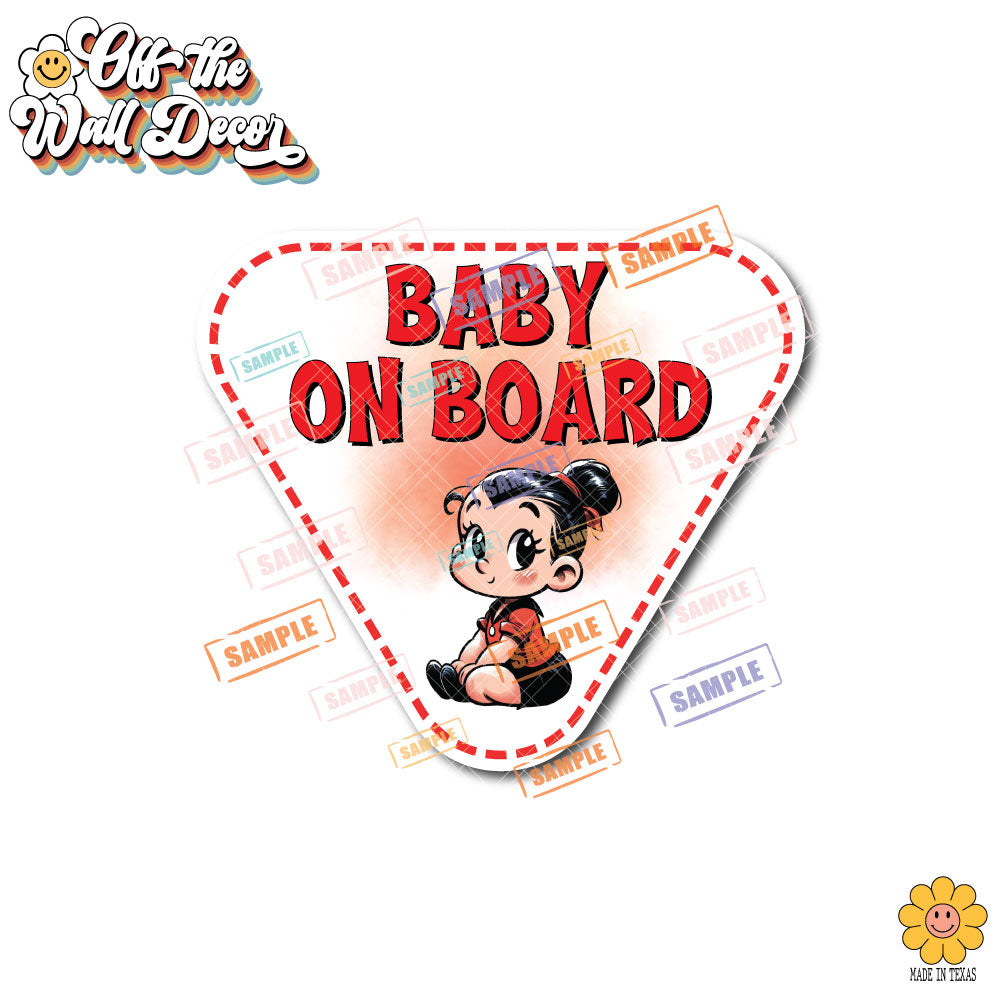 Baby Olive Oyl | Baby on Board | Suction Cup Sign, Magnet OR Vinyl Decal Sticker