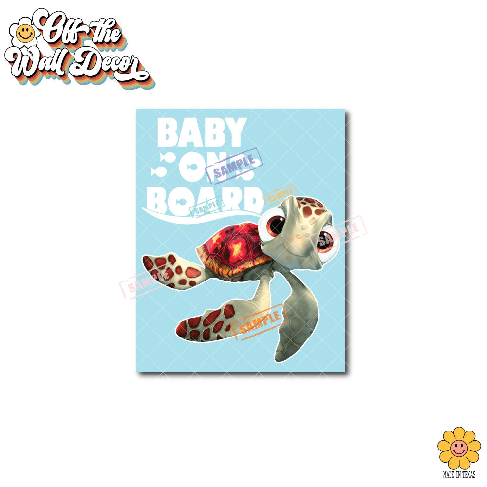 Little Squirt | Baby on Board | Suction Cup Sign, Magnet OR Vinyl Decal Sticker