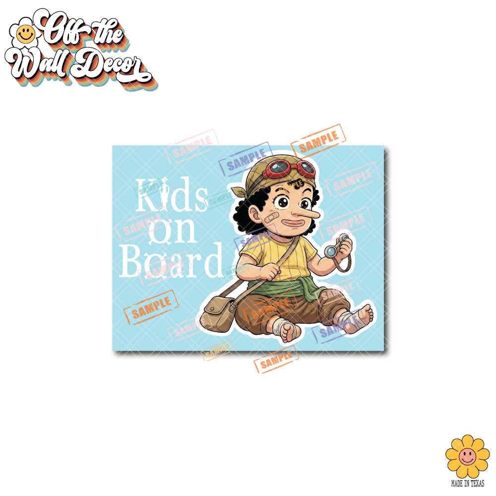 Little Usopp | Baby on Board | Vinyl Decal Sticker