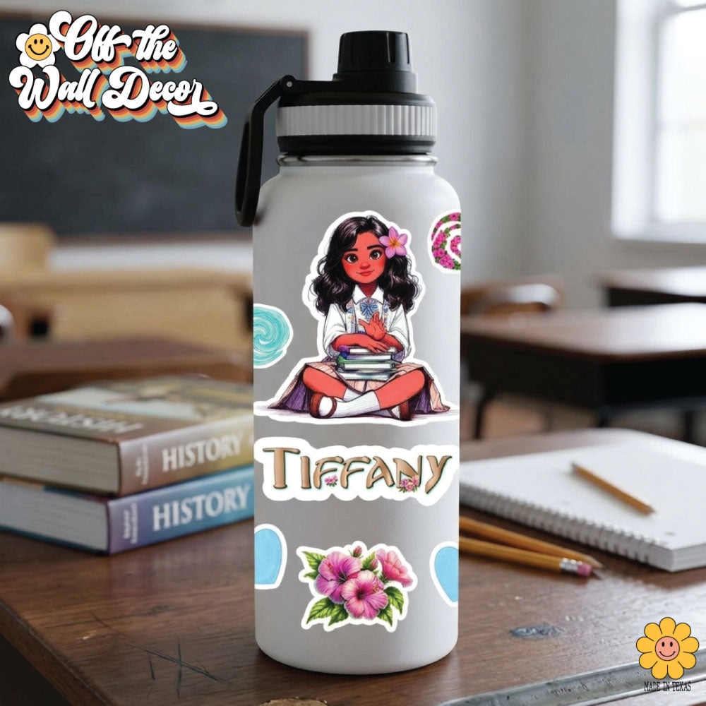 Princess Waterproof Sticker: For Water Bottles, School Binders and more.