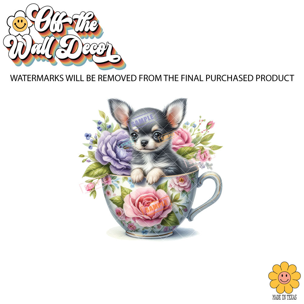 Chihuahua Cup | 9 Designs | Potholders, Trivets, Hot pads, Oven mitts, Heat resistant, and Washable