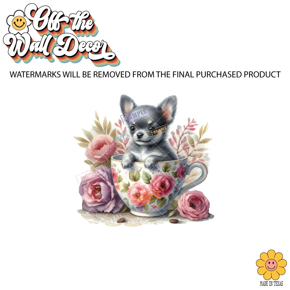 Chihuahua Cup | 9 Designs | Potholders, Trivets, Hot pads, Oven mitts, Heat resistant, and Washable