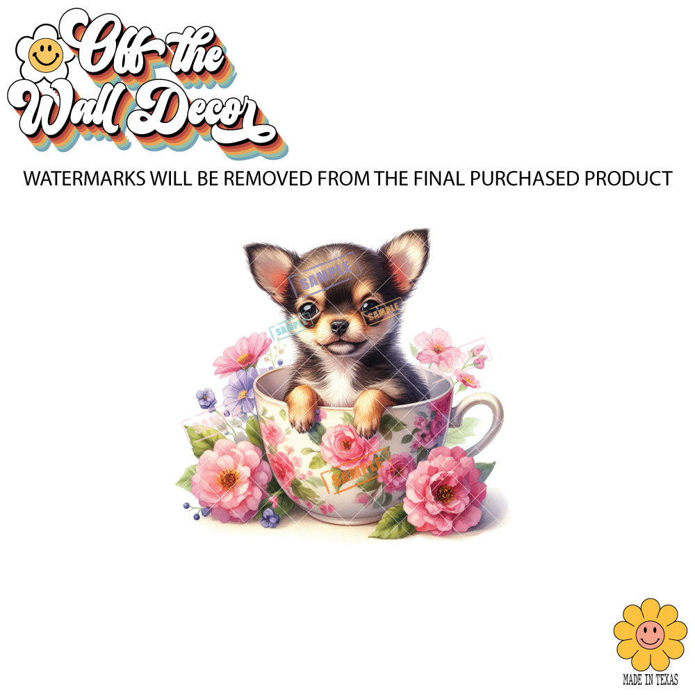 Chihuahua Cup | 9 Designs | Potholders, Trivets, Hot pads, Oven mitts, Heat resistant, and Washable