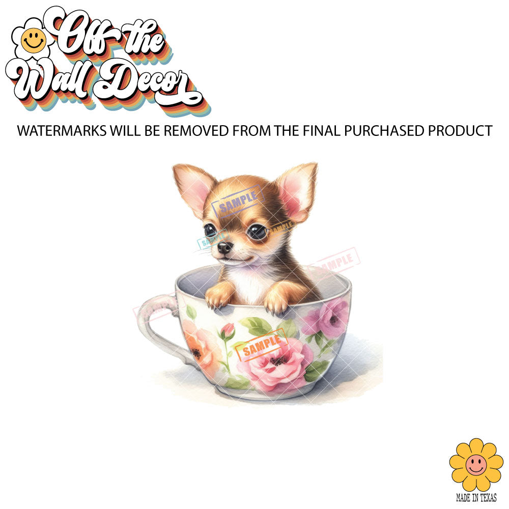 Chihuahua Cup | 9 Designs | Potholders, Trivets, Hot pads, Oven mitts, Heat resistant, and Washable