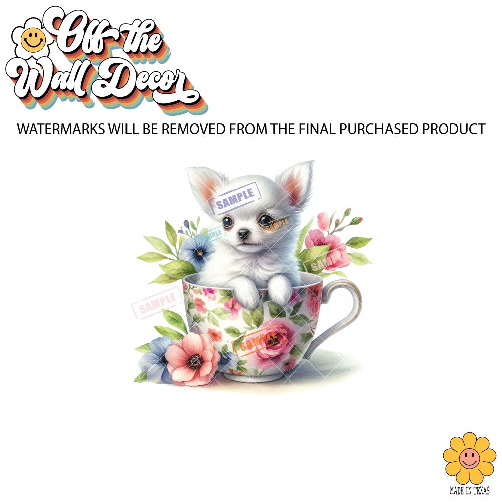 Chihuahua Cup | 9 Designs | Potholders, Trivets, Hot pads, Oven mitts, Heat resistant, and Washable