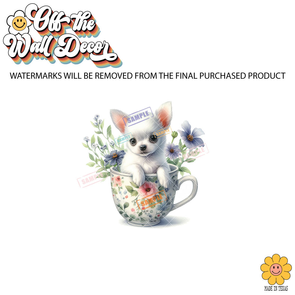 Chihuahua Cup | 9 Designs | Potholders, Trivets, Hot pads, Oven mitts, Heat resistant, and Washable