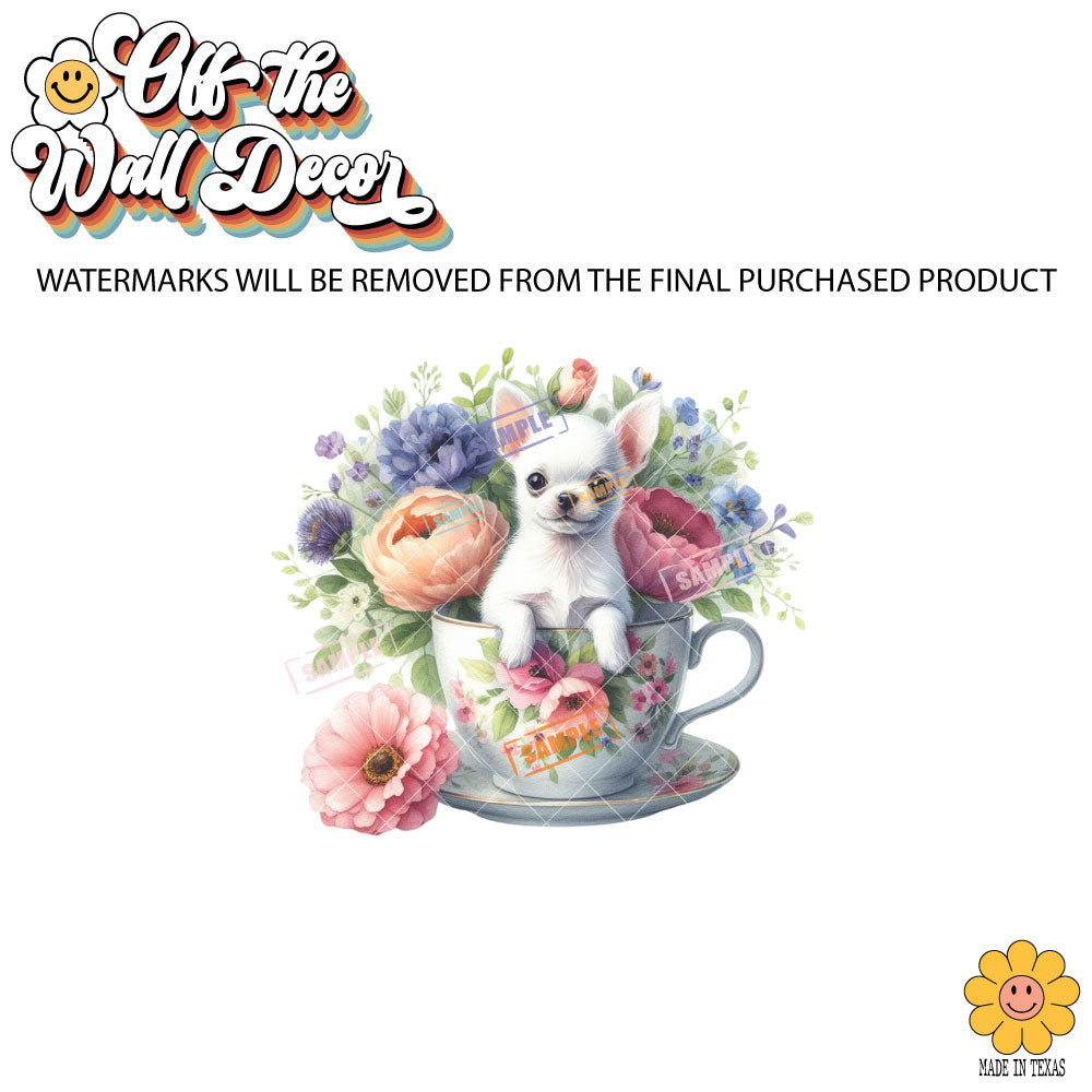 Chihuahua Cup | 9 Designs | Potholders, Trivets, Hot pads, Oven mitts, Heat resistant, and Washable