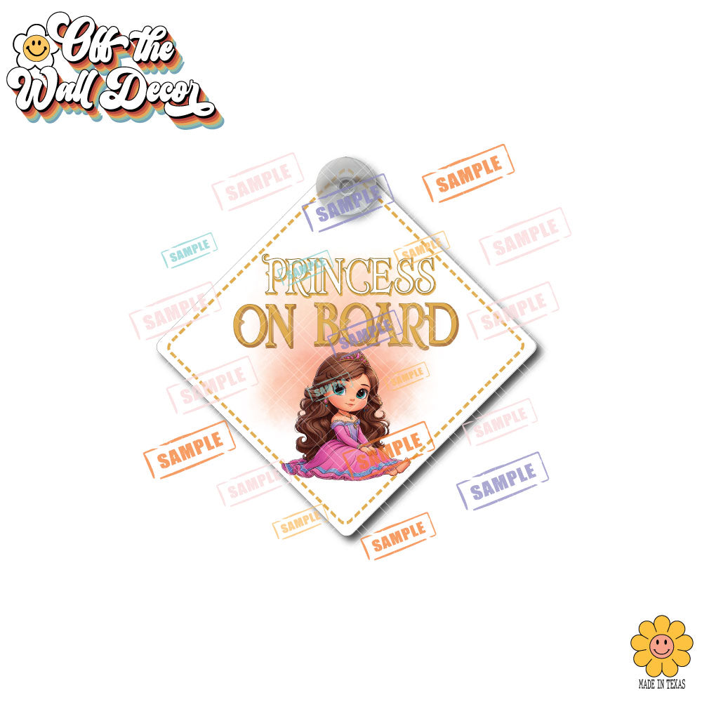 Princess Elena | Baby on Board | Suction Cup Sign, Magnet OR Vinyl Decal Sticker
