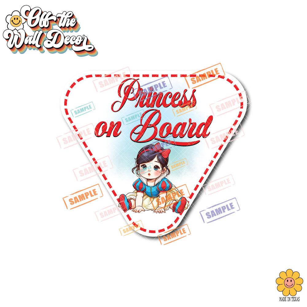 Baby Snow White | Baby on Board | Suction Cup Sign, Magnet OR Vinyl Decal Sticker