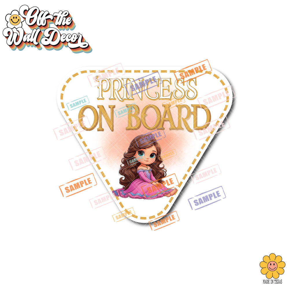 Princess Elena | Baby on Board | Suction Cup Sign, Magnet OR Vinyl Decal Sticker