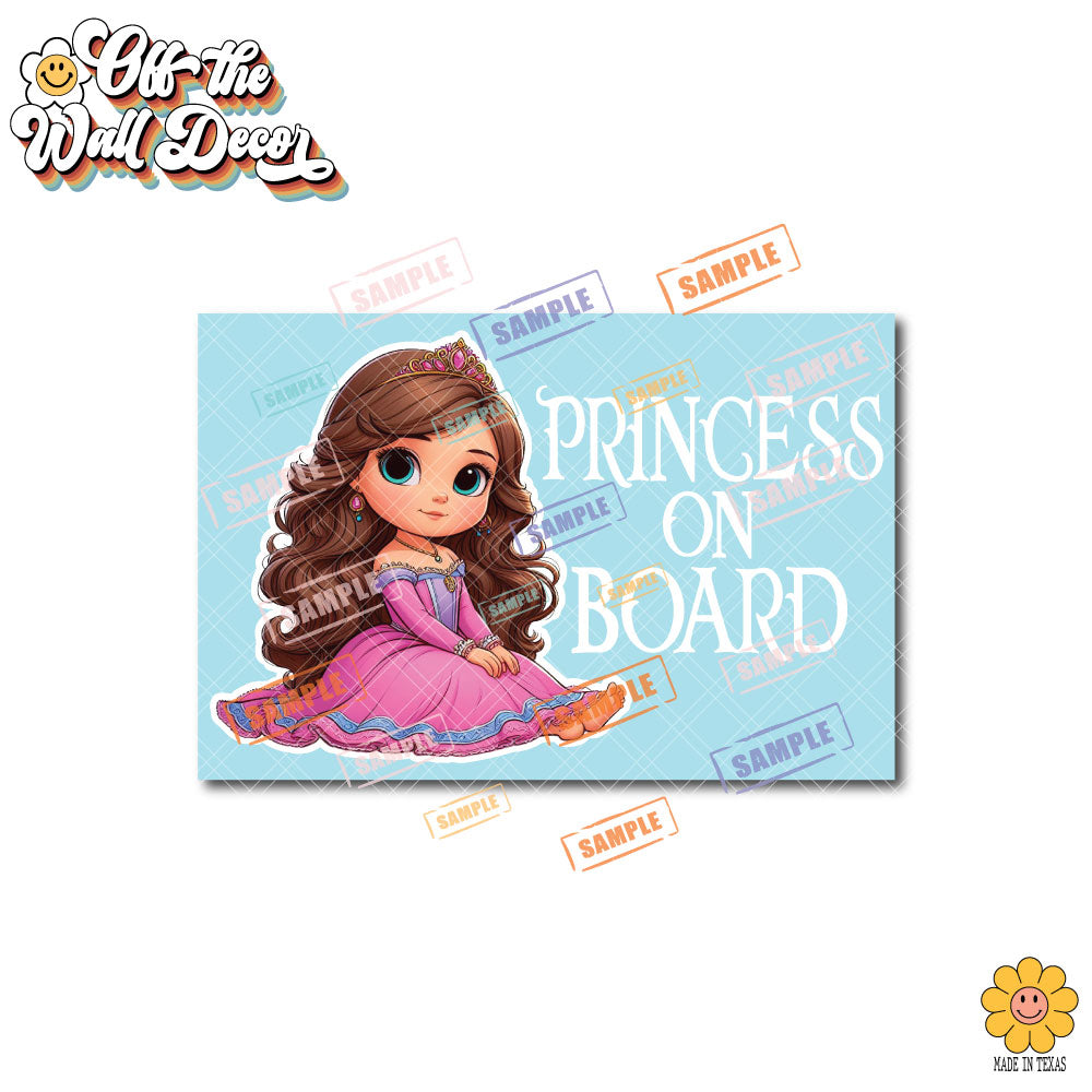 Princess Elena | Baby on Board | Suction Cup Sign, Magnet OR Vinyl Decal Sticker