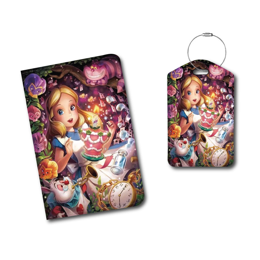 Alice In Wonder Land | Passport Holder & Luggage Tag