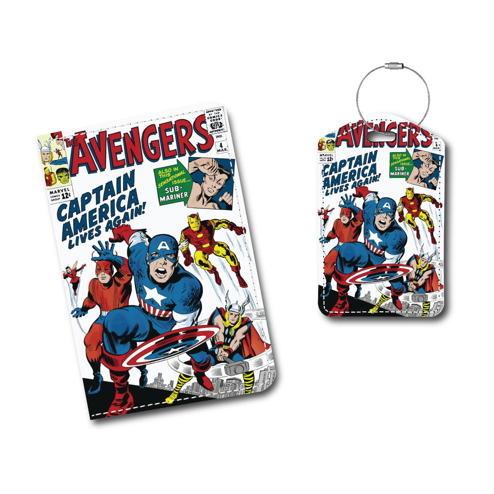 Captain America | Passport Holder & Luggage Tag