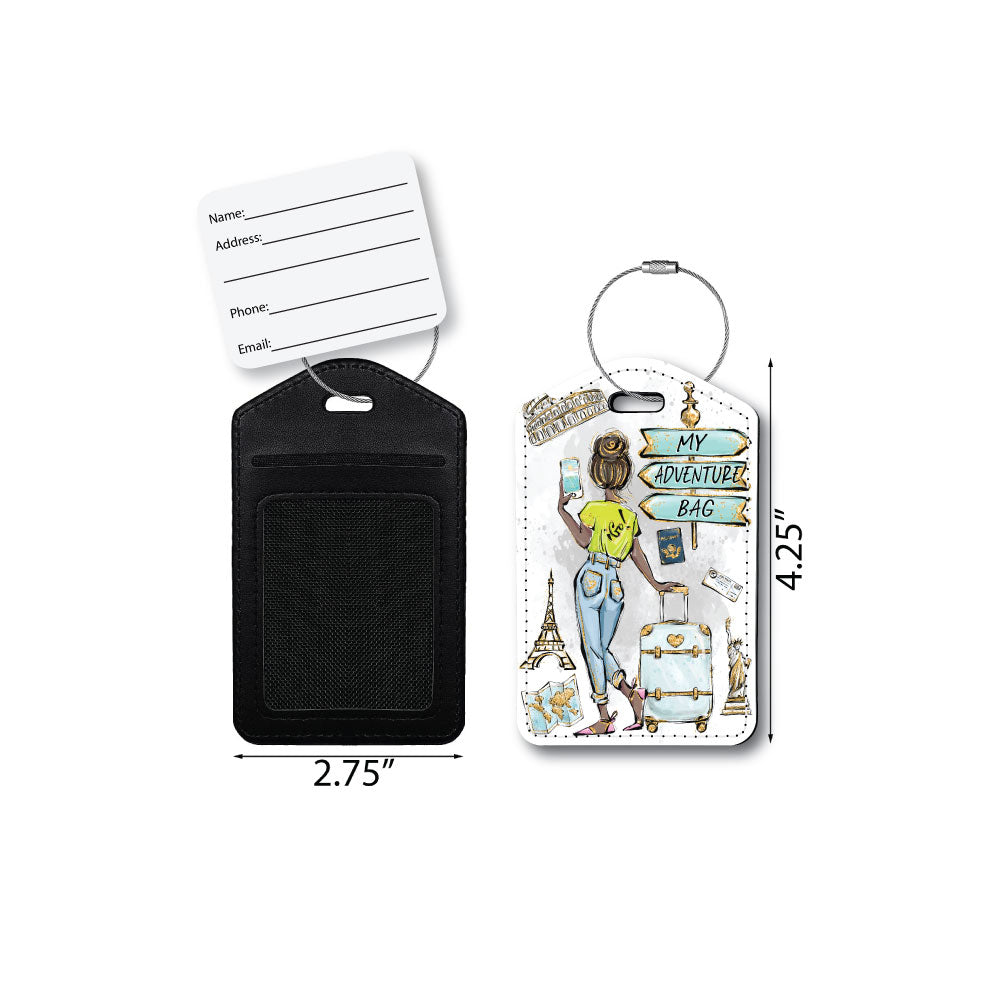 Wander! I Go! | Passport Holder & Luggage Tag