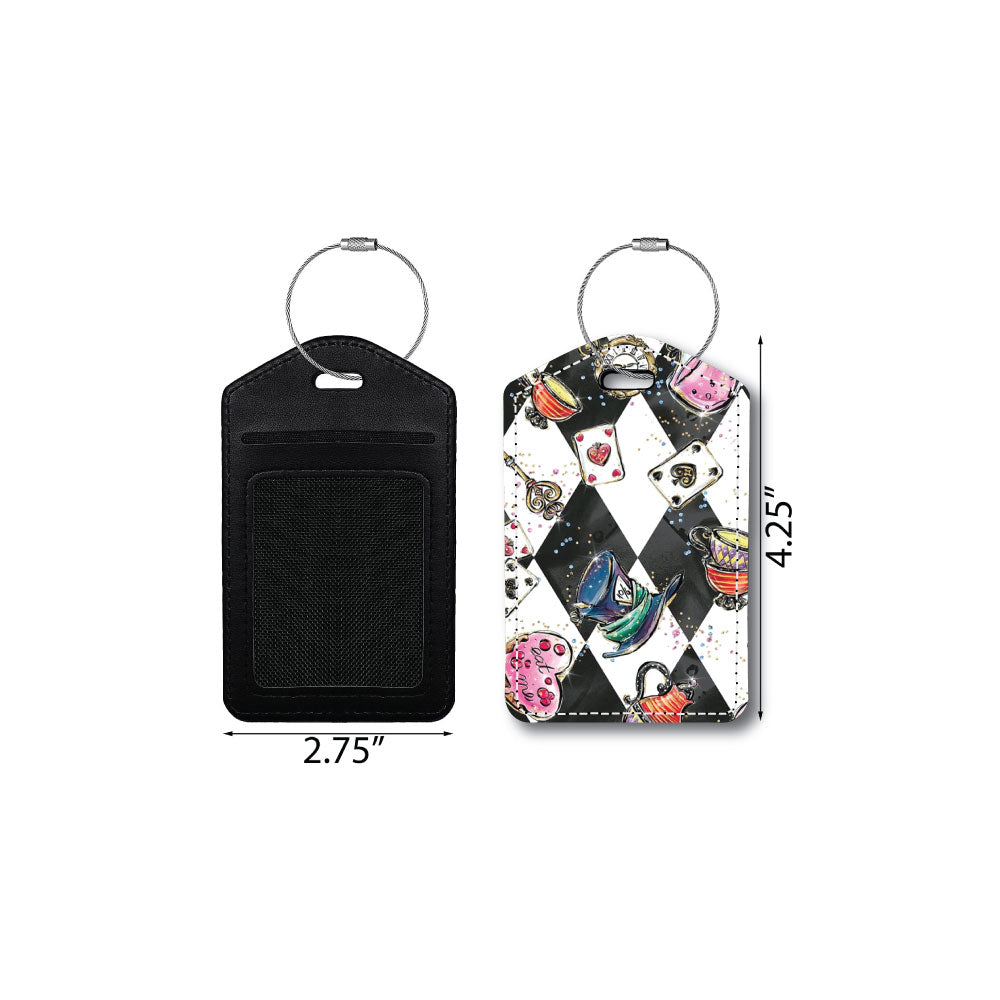 Alice in Wonderland Elements | Passport Holder & Luggage Tag
