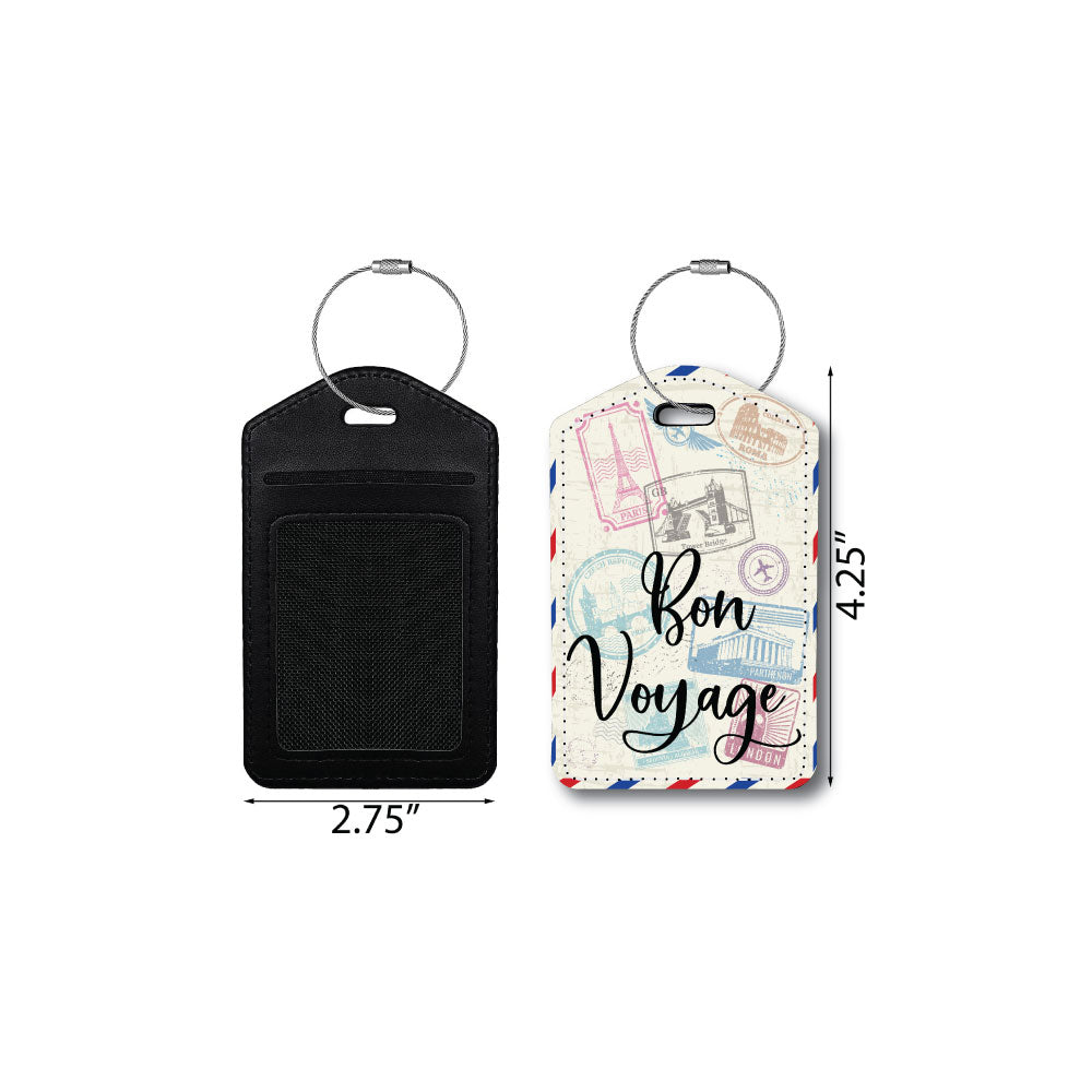 Bon Voyage | Passport Holder & Luggage Tag