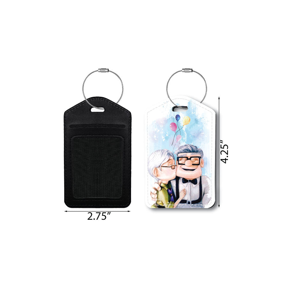 Carl and Ellie Portrait | Passport Holder & Luggage Tag