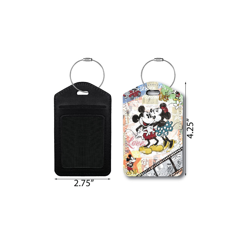 Vintage Mickey & Minnie Classic Films | Passport Holder & Luggage Tag