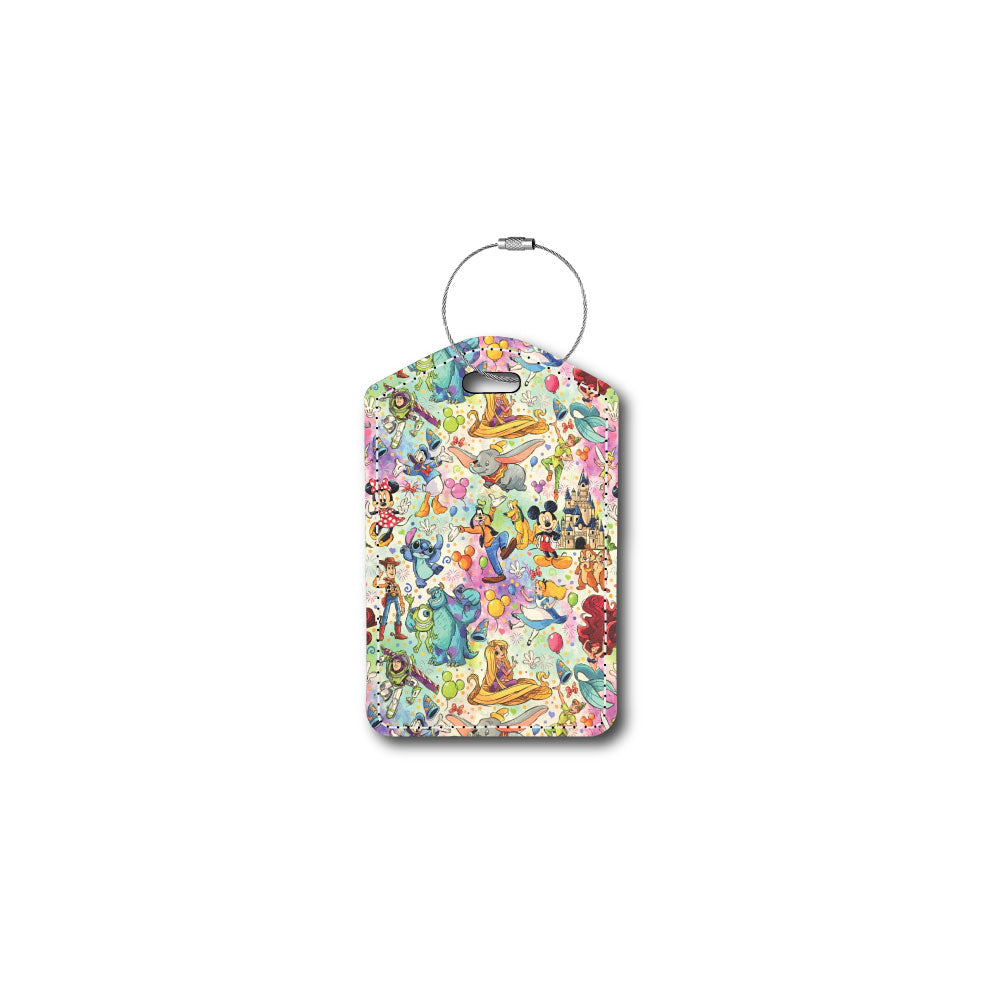 Rapunzel, Ariel and More! Collage Fabric | Passport Holder & Luggage Tag