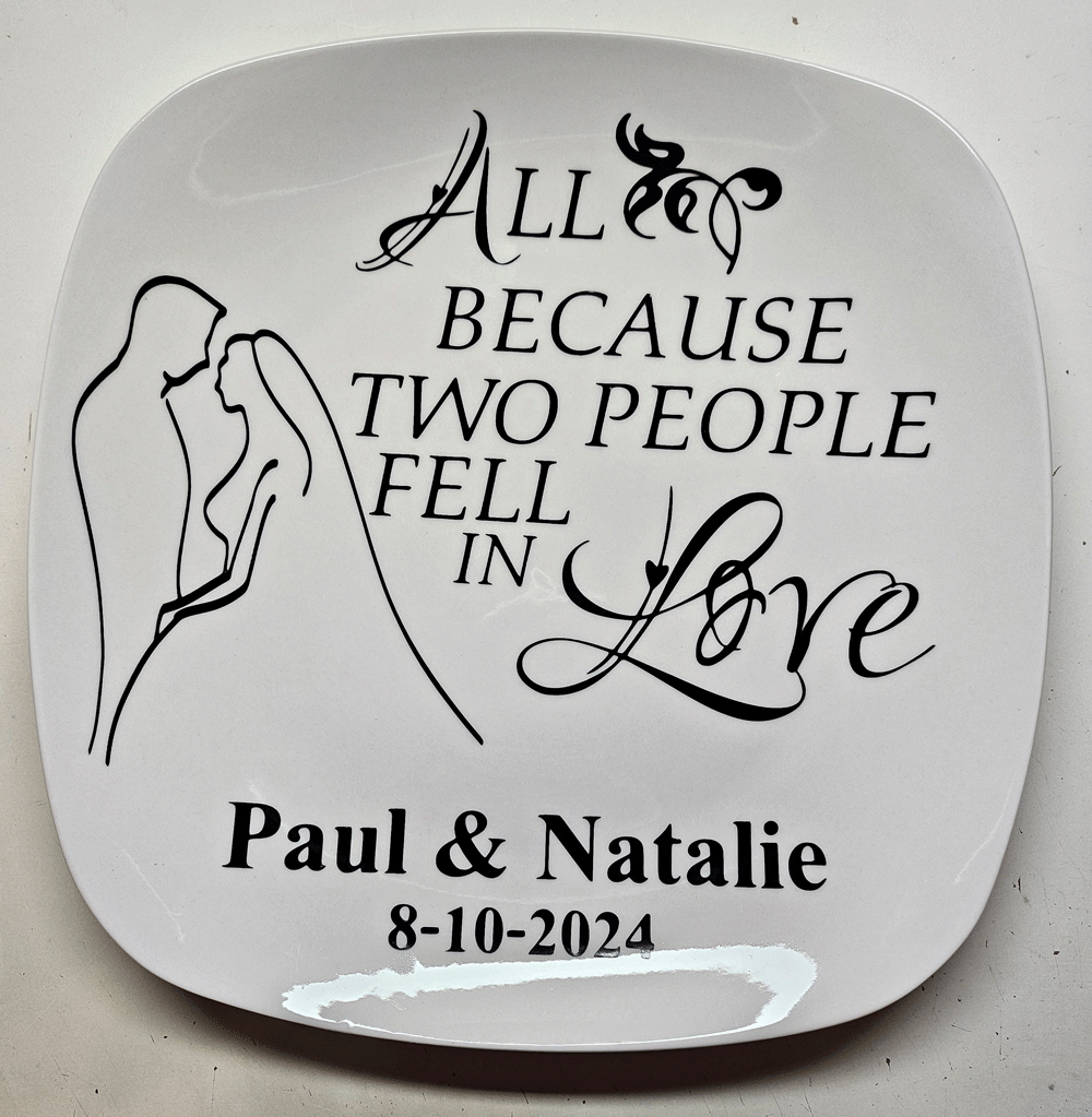 Custom Request | Wedding Plate