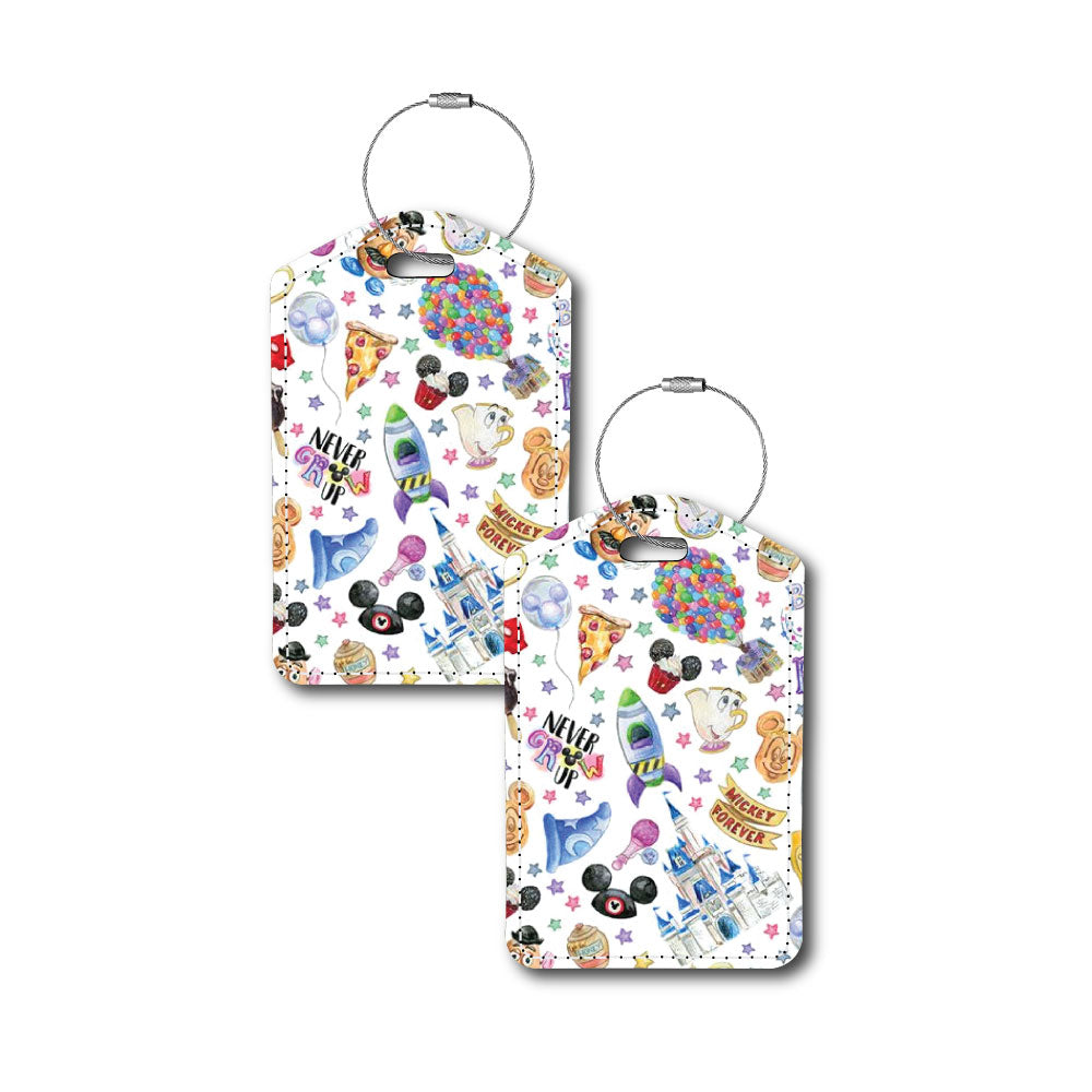 Disney Collage Best Day Ever!, Never Grow Up, Collage | Passport Holder & Luggage Tag