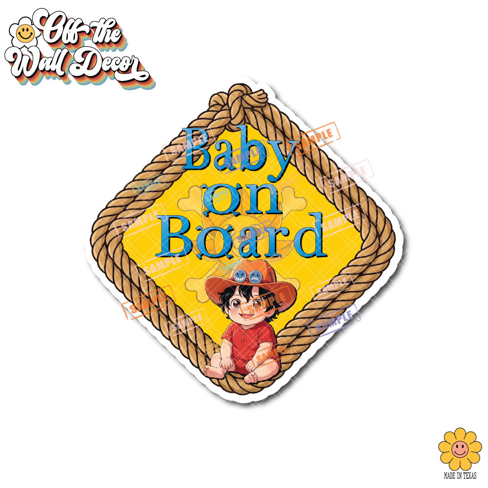 Little Portgas D. Ace | Suction Cup OR Magnet