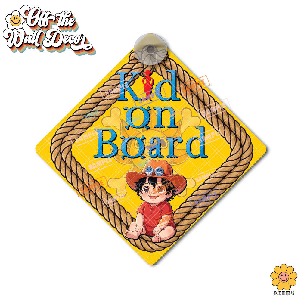 Little Portgas D. Ace | Suction Cup OR Magnet