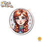 Princess Mug Waterproof Sticker: Holographic or Glossy Laminate