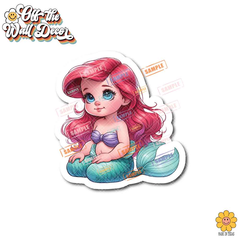 Little Princess and Fairy-tale Waterproof Sticker: Holographic or Glossy Laminate