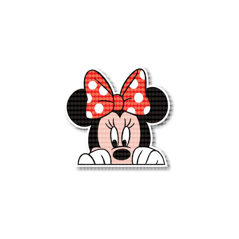 Mickey & Minnie Mouse Peeking Family