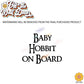 Little Hobbit on Board | Baby on Board | Vinyl Decal Sticker