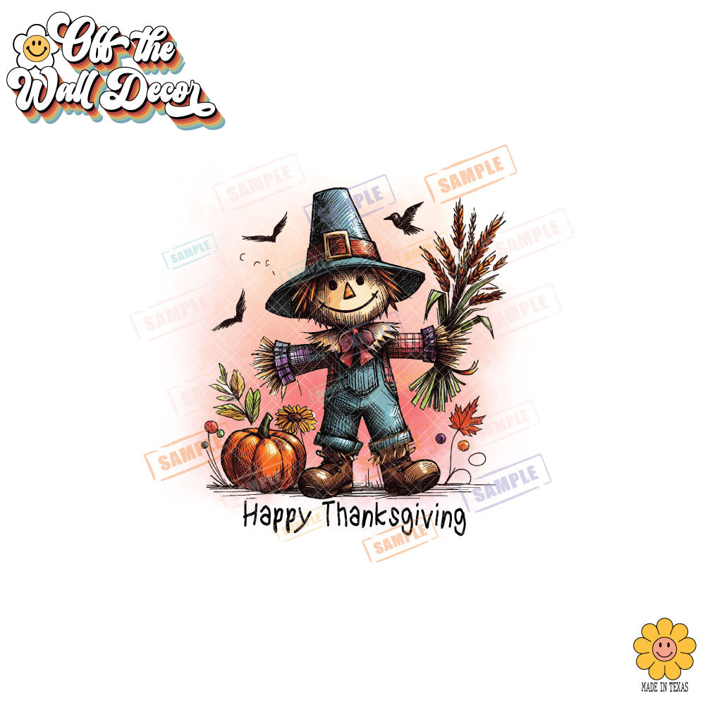 Set of 2 Thanksgiving Scarecrow | Potholders, Trivets, Hot pads, Oven mitts, Heat resistant, and Washable