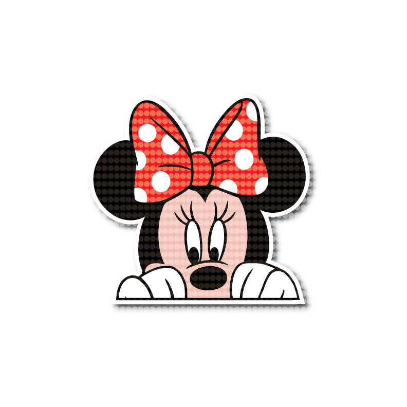 Mickey & Minnie Mouse Peeking Family