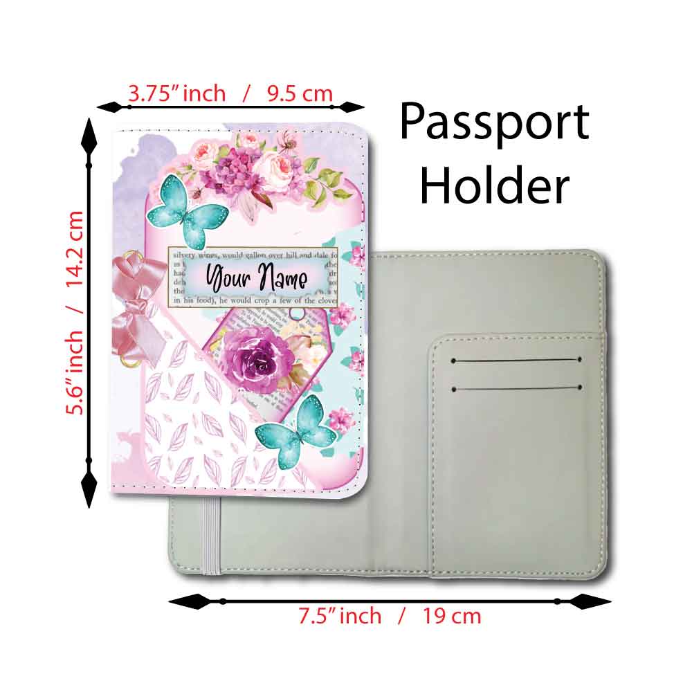 Butterfly Scrapbook | Passport Holder & Luggage Tag