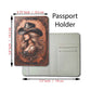 Distressed Leather Look Cowgirl | Passport Holder & Luggage Tag