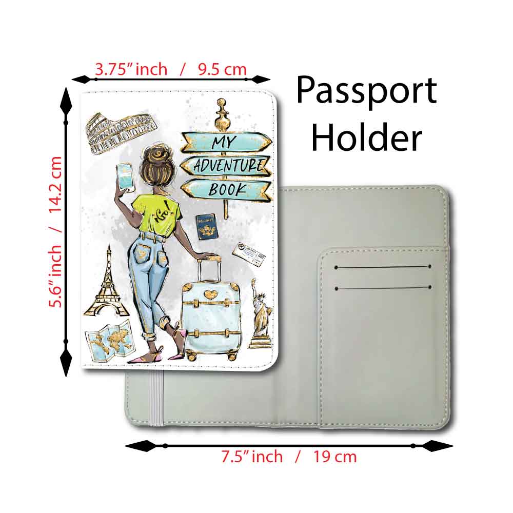 Wander! I Go! | Passport Holder & Luggage Tag