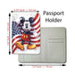 Vintage Mickey US Flag | Passport Holder & Luggage Tag