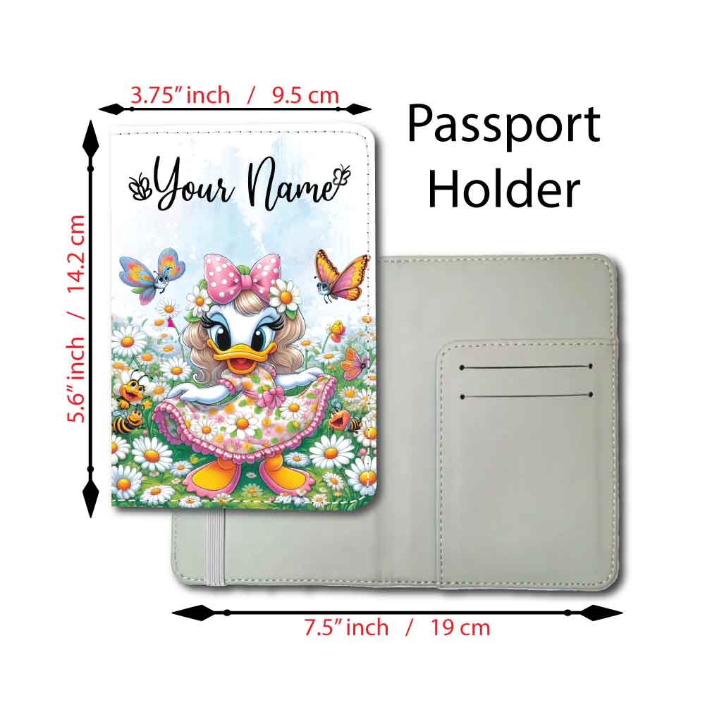 Daisy Duck in Pink | Passport Holder & Luggage Tag