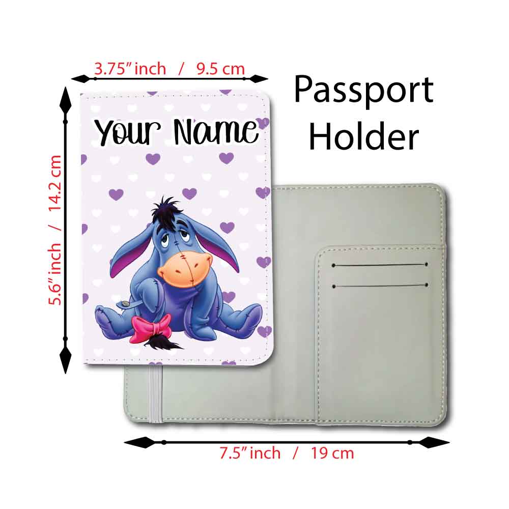 Eeyore with Hearts | Passport Holder & Luggage Tag