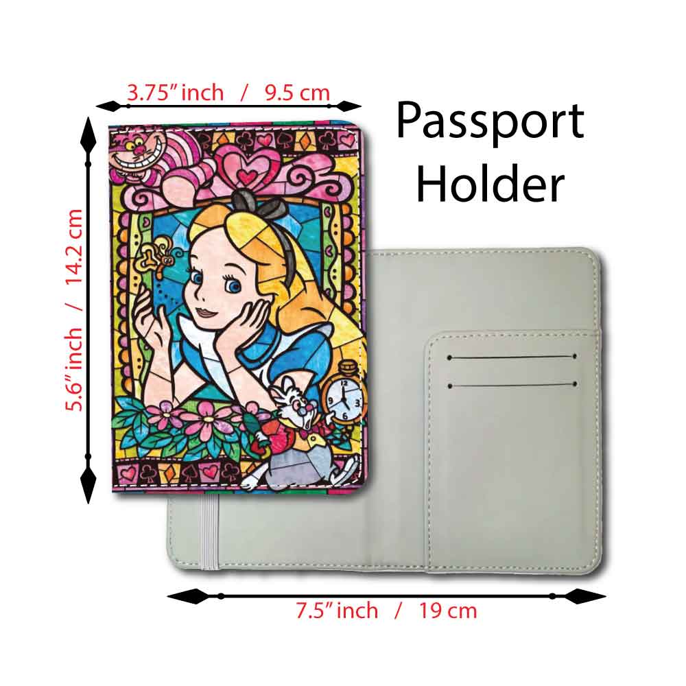 Alice "Stained Glass" | Passport Holder & Luggage Tag