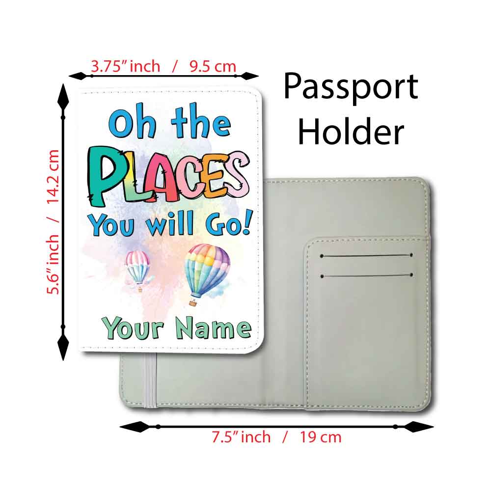 Oh the PLACES you will Go! | Passport Holder & Luggage Tag