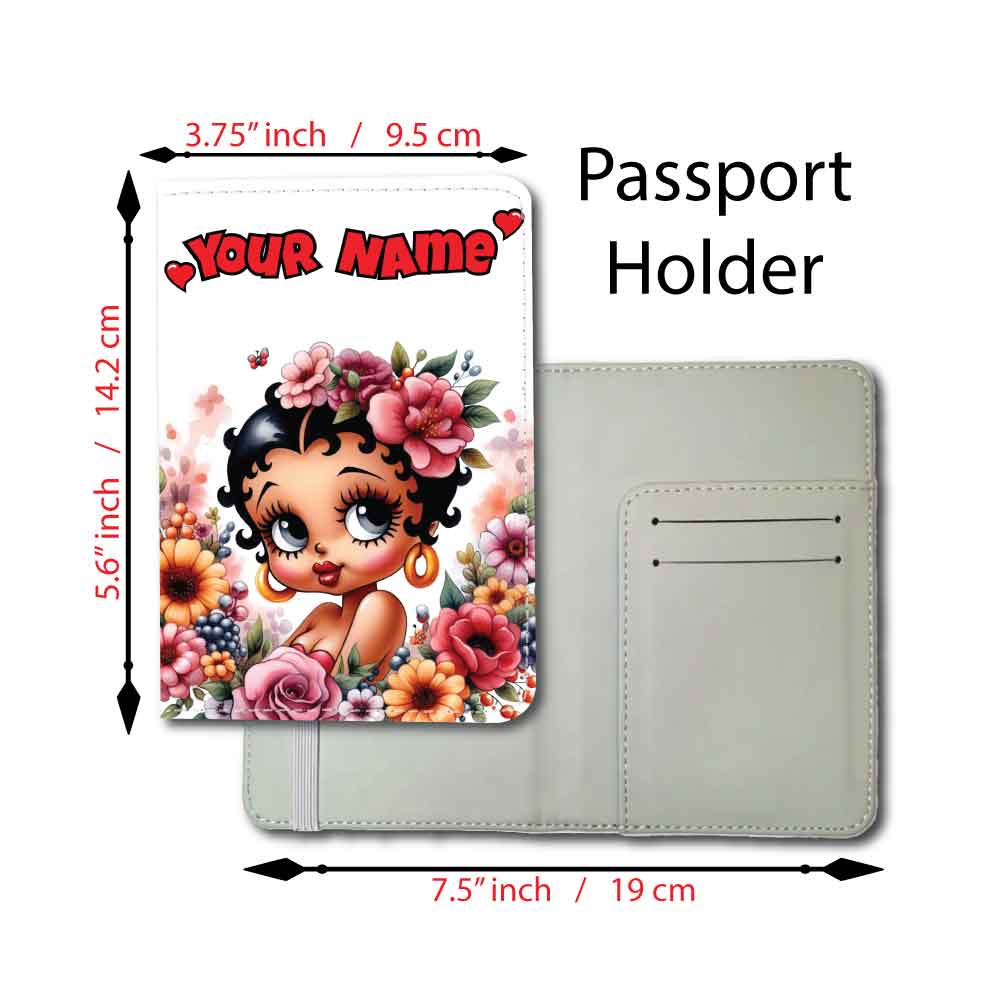 Betty Boop Floral Rich | Passport Holder & Luggage Tag